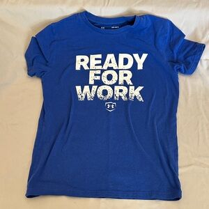 Under Armour Royal Blue 'Ready for Work' Tee
